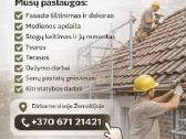 Sandeliukas sklype. stogai, fasadai, statybos darb