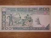 Irano 200 rials banknotas