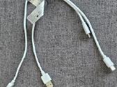 Usb + Type C pakrovimo laidas 40cm 2vnt