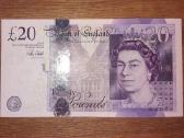 Anglijos 20 £ banknotas