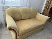 Sofa su miegamu mechanizmu, patalynės dėže