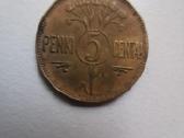 1925 m. Lietuvos 5 centai - nuotraukos Nr. 2