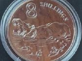 Moneta Gambia 1970m. 8 šilingai, sidabras(.925)