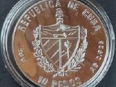 Moneta Cuba 1992m. 10 pesos, sidabras(.925) - nuotraukos Nr. 2