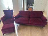 Mažai naudota sofa ir fotelis su pakoju(pufu) - nuotraukos Nr. 5