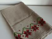 Senovinė lininė siuvinėta staltiesė