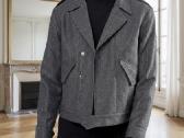 Biker jacket su vilna