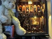 Senovinė biblioteka-interjero detalė knygųlentynai