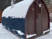 Iglu pirtis su priepirčiu