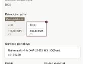 Vinys plienui X-p 20 B3 Mx Bulk juostoje