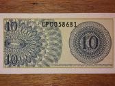 Indonezijos 10 sen banknotas - nuotraukos Nr. 2