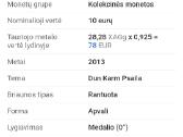 10 euro 2012,13m. Malta sidabras 925 - nuotraukos Nr. 8