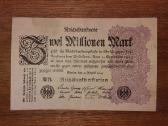 Vokietijos 2 mln markių banknotas