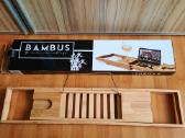 Bambukinis išskleidžiamas padėklas