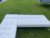 Balta odinė sofa - nuotraukos Nr. 4
