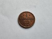 1872 1/2 kapeikos , aunc, reta