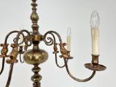 Žalvarinis pastatomas penkių šakų šviestuvas - nuotraukos Nr. 6