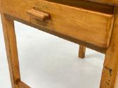 Vintažinis medinis staliukas su stalčiumi - nuotraukos Nr. 8