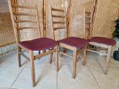 Vintažinės mid century bukmedžio kėdės - nuotraukos Nr. 3