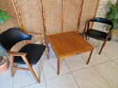 Vintažinis mid century tikmedžio kavos staliukas - nuotraukos Nr. 17
