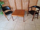 Vintažinis mid century tikmedžio kavos staliukas - nuotraukos Nr. 21