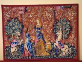 Kryželiu siūtas paveikslas „La Dame la Licorne“