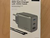 Ecoflow Rapid 65 W Gan charger su laidu