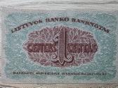 1922 metų 1 smetoniškas centas - nuotraukos Nr. 2