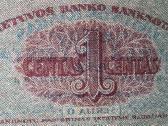1922 metų 1 smetoniškas centas - nuotraukos Nr. 4