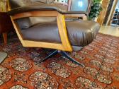 Vintažinis mid century Himolla odinis/tiko fotelis - nuotraukos Nr. 25