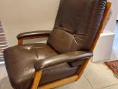 Vintažinis mid century Himolla odinis/tiko fotelis - nuotraukos Nr. 38