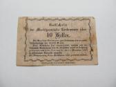 Notgeldas 10 heleriu , Traismauer Austrija , 1920 - nuotraukos Nr. 2