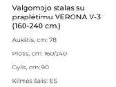 Itališkas valgomasis stalas 90x160 - nuotraukos Nr. 2
