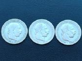 1 krona 1893,94,95m. Austrija sidabras - nuotraukos Nr. 2