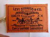 Vintažinė emblema 1973m.levi Strauss.