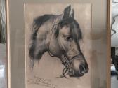 Landseer arklio studija 1902m litografija kartonas