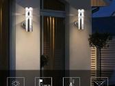 Lauko LED sienines lempos su judesio davikliu 220v - nuotraukos Nr. 5