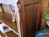Vintažinė Art Nouveau ąžuolo masyvo knygų lentyna - nuotraukos Nr. 4