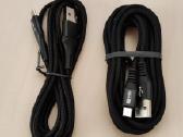 Mikro Usb Laidai Juodi (3 vnt.)