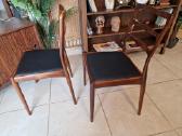 Vintažinės mid century palisandro masyvo kėdės - nuotraukos Nr. 2