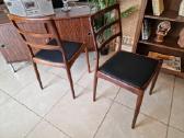Vintažinės mid century palisandro masyvo kėdės - nuotraukos Nr. 6