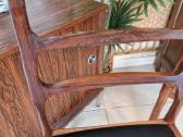 Vintažinės mid century palisandro masyvo kėdės - nuotraukos Nr. 10
