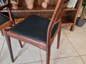 Vintažinės mid century palisandro masyvo kėdės - nuotraukos Nr. 14
