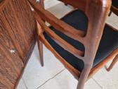 Vintažinės mid century palisandro masyvo kėdės - nuotraukos Nr. 23