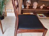 Vintažinės mid century palisandro masyvo kėdės - nuotraukos Nr. 25
