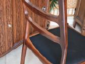 Vintažinės mid century palisandro masyvo kėdės - nuotraukos Nr. 30