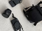 Parduodu Canon EOS M200 + 15–45mm komplektą (su kr