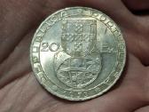 Portugalija 20 eskudų 1953 sidabras proginė - nuotraukos Nr. 2