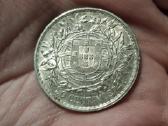 Portugalija 50 sentavų 1912 sidabras