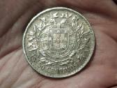 Portugalija 50 sentavų 1914 sidabras